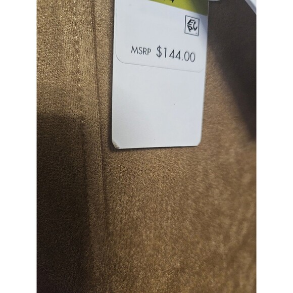 DKNY by Donna Karan Scuba Suede Belted Sleeveless Midi Dress Sz 14 MSRP $144 - Picture 5 of 9